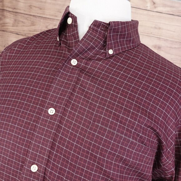 DANIEL CREMIEUX THE DEFINITIVE SHIRT CLASSIC FIT CHECK BUTTON UP SHIRT MENS XL - Picture 2 of 6